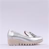 Wonders Fly Tassle Slip On Wedge - Silver